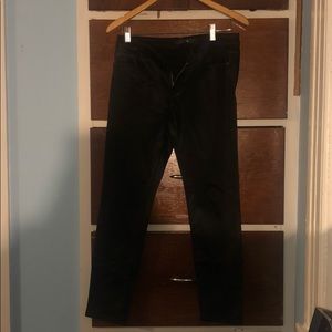 Pleather black jeans